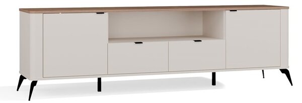 TP Living TV stolík CORDOBA 2D2S kašmírový/dub Castello