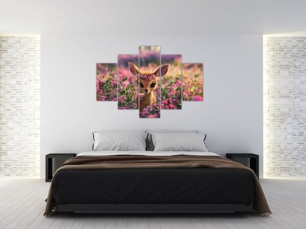 Obraz - Roztomilá srnčeka (150x105 cm)