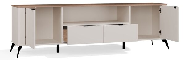TP Living TV stolík CORDOBA 2D2S kašmírový/dub Castello