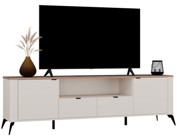 TP Living TV stolík CORDOBA 2D2S kašmírový/dub Castello