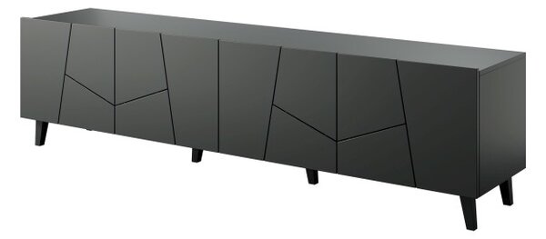 HALMAR TV stolík Etna 200 cm čierny