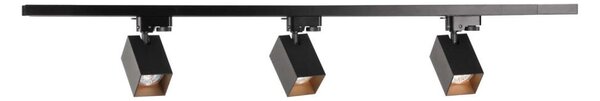 Bodové svietidlo do lištového systému SQUARE 3xGU10/10W/230V + 1 m lištový systém