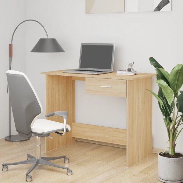 Maison Exclusive - písací stôl Sonoma dub 100x50x76 cm drevený materiál