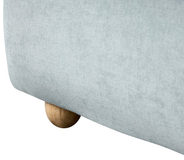 Posteľ s úložným priestorom svetlomodrá ženilkové čalúnenie 160 x 200 cm minimalistický moderný dizajn spálňa