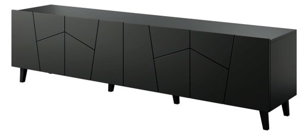 HALMAR TV stolík Etna 200 cm čierny