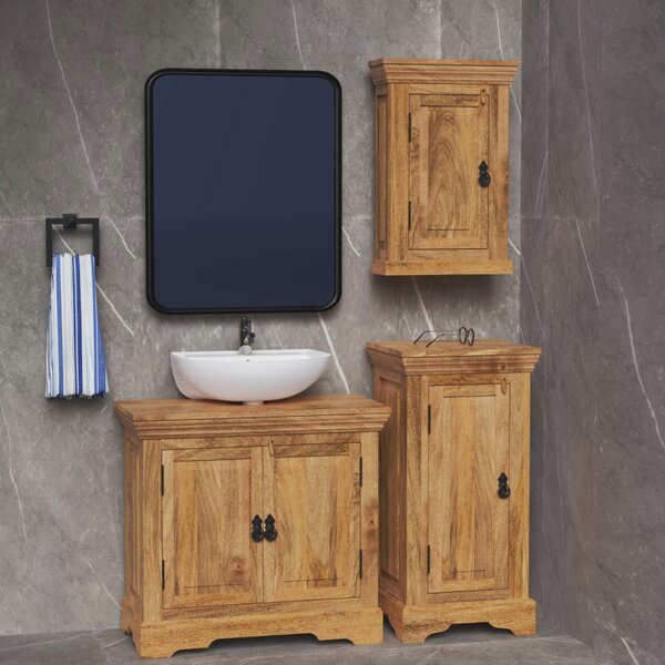 Skrinka do kúpeľne Guru 40x80x35 indický masív mango