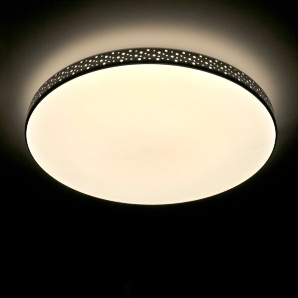 LED Kúpeľňové stropné svietidlo MOON LED/18W/230V čierna IP44
