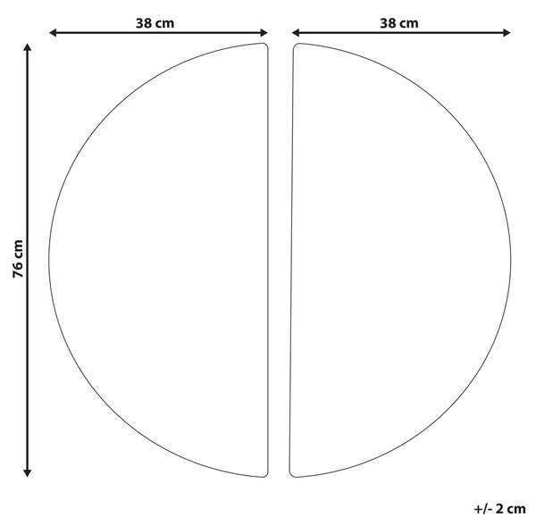 Nástenná dekorácia čierna a biela geometrický vzor okrúhla dvojdielna zo skla moderná minimalistická