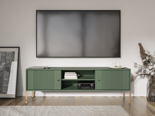 Vivaldi TV stolík Iseo II 154,5 cm zelený