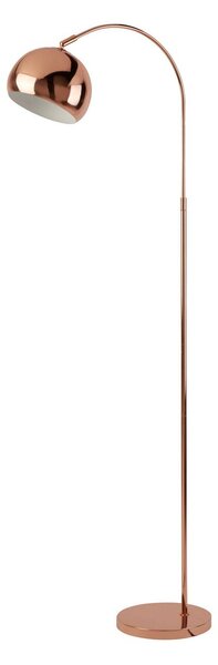 Searchlight Stojacia lampa Lukai, meď, kov, 140 cm, E27, Meď, Obývacia izba / jedáleň, kov, Moderný, Oblúková stojaca lampa