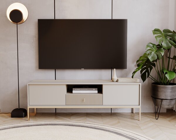 Vivaldi TV stolík Maggiore 154,5 cm kašmírový/zlatý