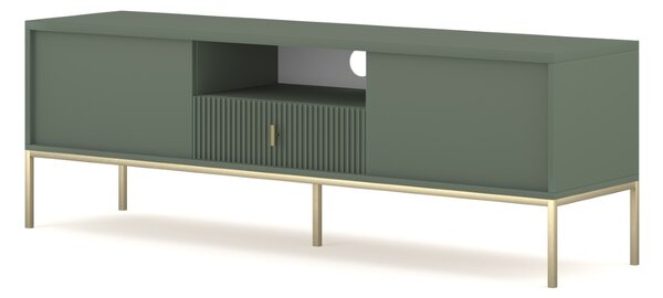 Vivaldi TV stolík Maggiore 154,5 cm zelená/zlatá