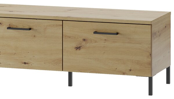 Szynaka TV stolík Lucas II 25 155 cm dub Artisan/čierny