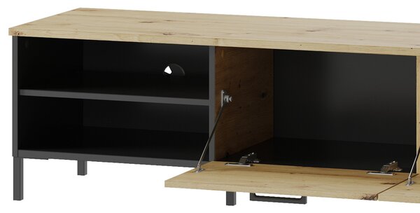 Szynaka TV stolík Lucas II 25 155 cm dub Artisan/čierny