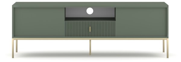Vivaldi TV stolík Maggiore 154,5 cm zelená/zlatá
