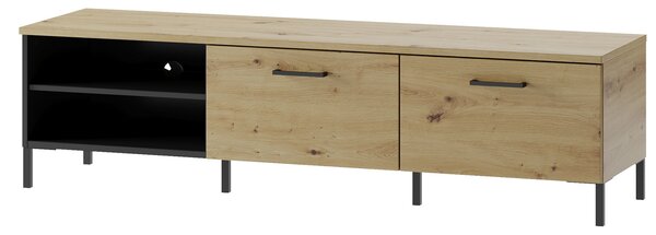 Szynaka TV stolík Lucas II 25 155 cm dub Artisan/čierny