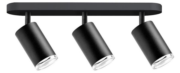 Kúpeľňové bodové svietidlo TURYN 3xGU10/10W/230V IP44 čierna