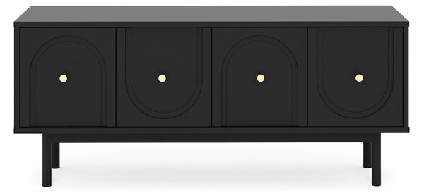 Vivaldi TV stolík Mazoma 154 cm čierny/zlatý