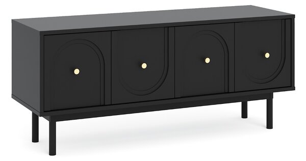 Vivaldi TV stolík Mazoma 154 cm čierny/zlatý