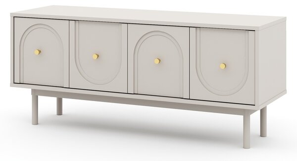 Vivaldi TV stolík Mazoma 154 cm kašmír/zlatý