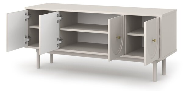 Vivaldi TV stolík Mazoma 154 cm kašmír/zlatý