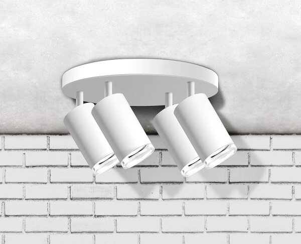 Kúpeľňové bodové svietidlo TURYN 4xGU10/10W/230V IP44 biela