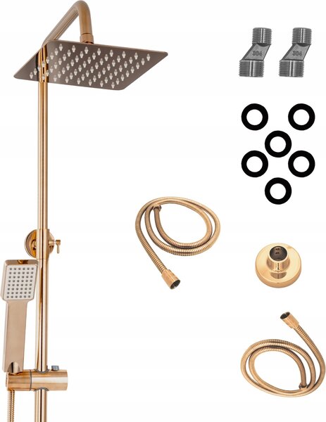 Granitan | Sprchová batéria Rossa - Rose Gold - Vysoká kvalita - Anticalc System - Kompletná sada