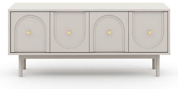 Vivaldi TV stolík Mazoma 154 cm kašmír/zlatý