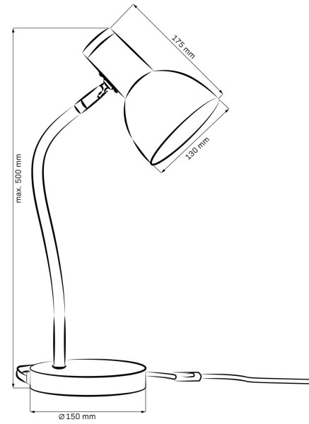 Stolná lampa MIMI 1xE27/10W/230V ružová