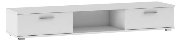 TV stolík ARIDA, 176x28x40, biela mat