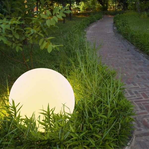 LED RGBW Solárna lampa BALL LED/3,2V 500 mAh pr. 20 cm IP65 + diaľkové ovládanie