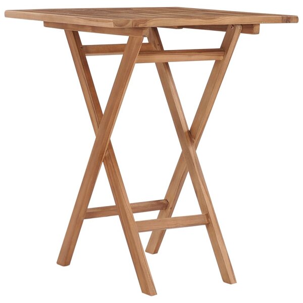 Maison Exclusive - Skladací záhradný stôl 60×60×75 cm z masívneho teakového dreva
