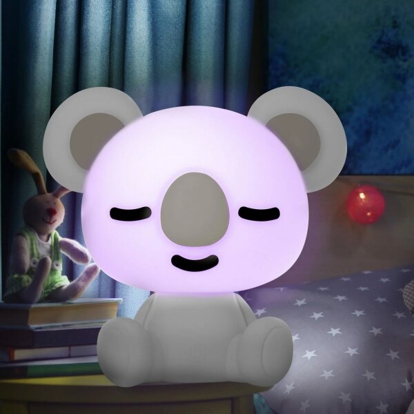 LED RGBW Stmievateľná detská nočná lampička 2,5W/230V koala biela