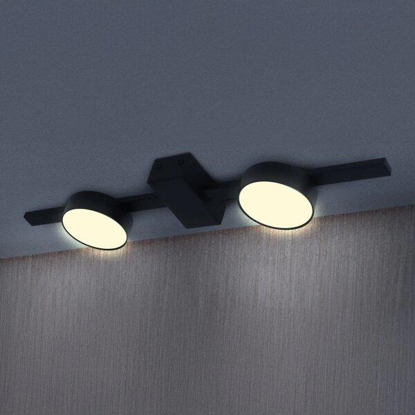 LED Stropné svietidlo JOY 2xGX53/6W/230V čierna