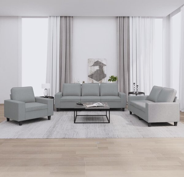 Maison Exclusive – 3-dielna sedacia súprava, svetlosivá látka
