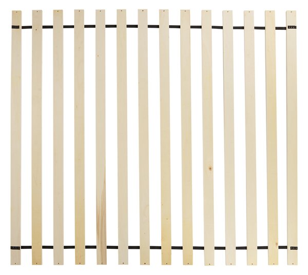 Posteľ tmavohnedá 160 x 200 cm čelo s viedenským výpletom lamelový rošt moderný rustikálny štýl spálňa