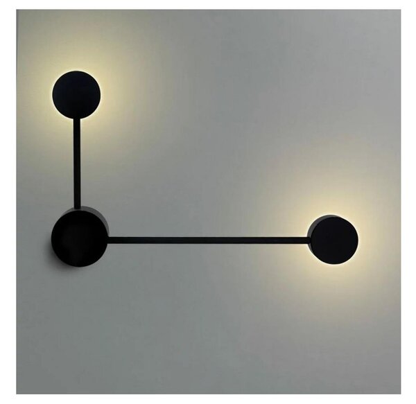 LED Nástenné svietidlo JOY 2xGX53/6W/230V čierna