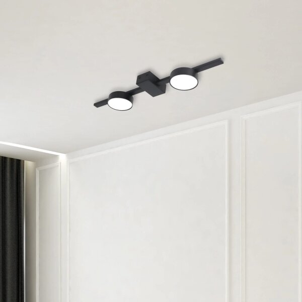 LED Stropné svietidlo JOY 2xGX53/6W/230V čierna