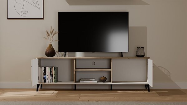 TP Living TV stolík Point 183 cm dub Castello/kašmírová