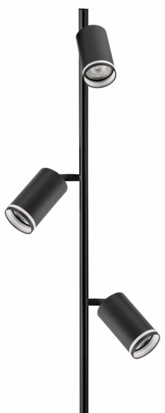 Stojacia lampa PARIS 3xGU10/12W/230V čierna