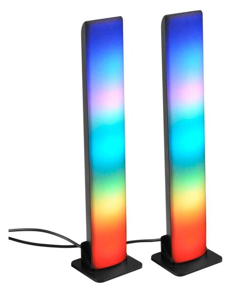 SADA 2x LED RGB Stmievateľná stolná lampa LED/5W/5V + diaľkové ovládanie