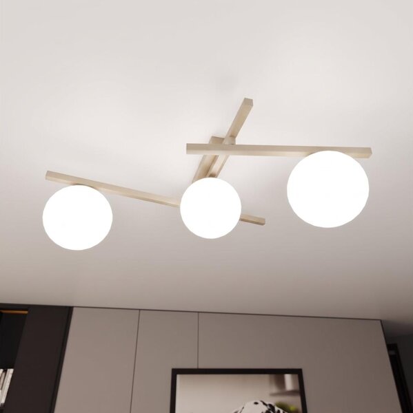 Stropné svietidlo SMART 3xE14/10W/230V béžové/biele