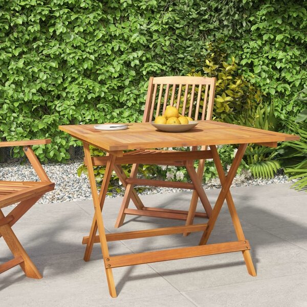 Maison Exclusive – Skladací záhradný stôl 90 x 90 x 75 cm z masívneho akátového dreva