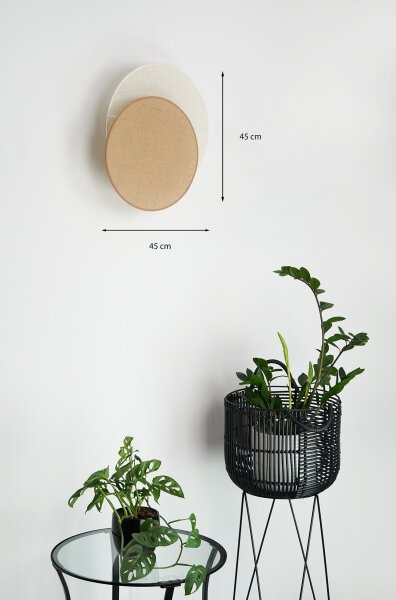 Brilagi - Nástenné svietidlo CIRCLES 1xE27/15W/230V 45x45 cm béžová/krémová