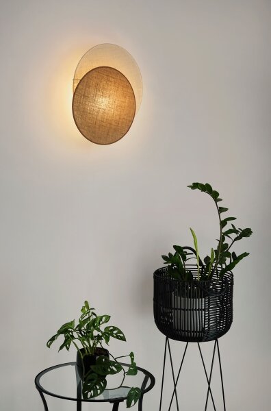 Brilagi - Nástenné svietidlo CIRCLES 1xE27/15W/230V 45x45 cm béžová/krémová