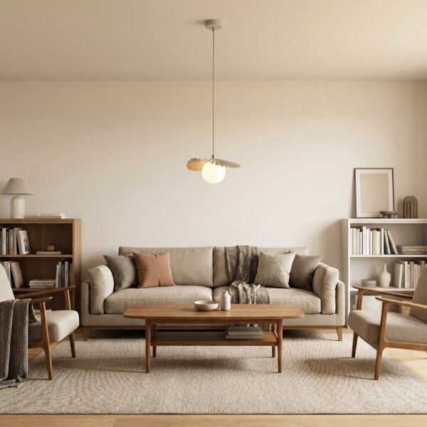 Luster na lanku FLORA 1xG9/8W/230V béžový
