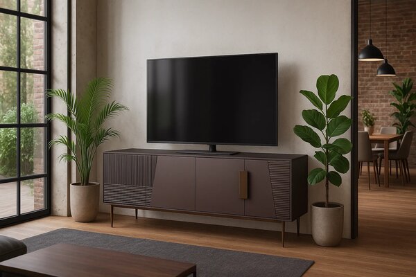 LivinHill TV stolík Stilig ST101B 200 cm grafit/zlatý