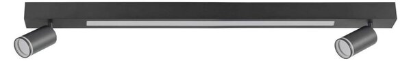 LED Stropné svietidlo PARIS LED/24W/230V + 2xGU10/10W čierna