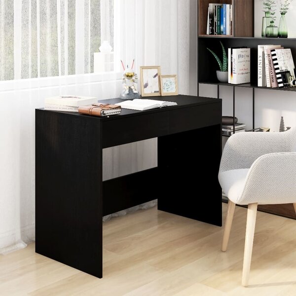 Maison Exclusive - písací stôl čierny 101x50x76,5 cm drevený materiál
