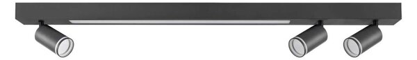 LED Stropné svietidlo PARIS LED/24W/230V + 3xGU10/10W čierna